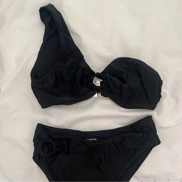 Superdown One Shoulder Black Bikini Set - Picture 2 of 4